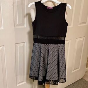 Aqua Black Dress Size Girls Medium in Like New Condition
